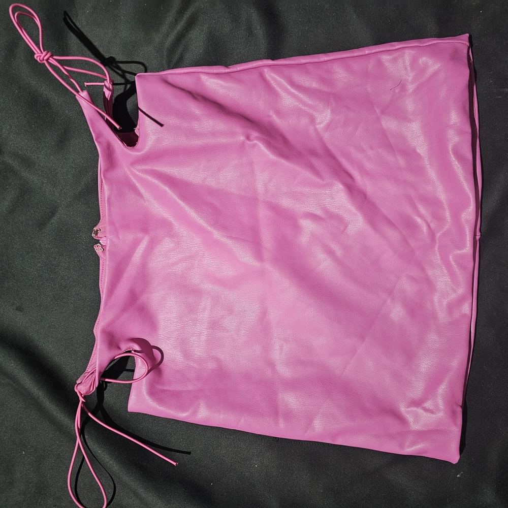 Forever 21 Pink Faux Leather Skirt